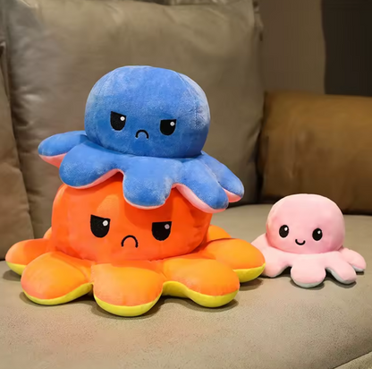 Reversible octopus plush
