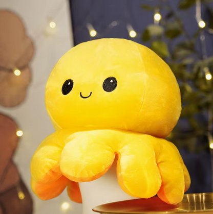 Reversible octopus plush