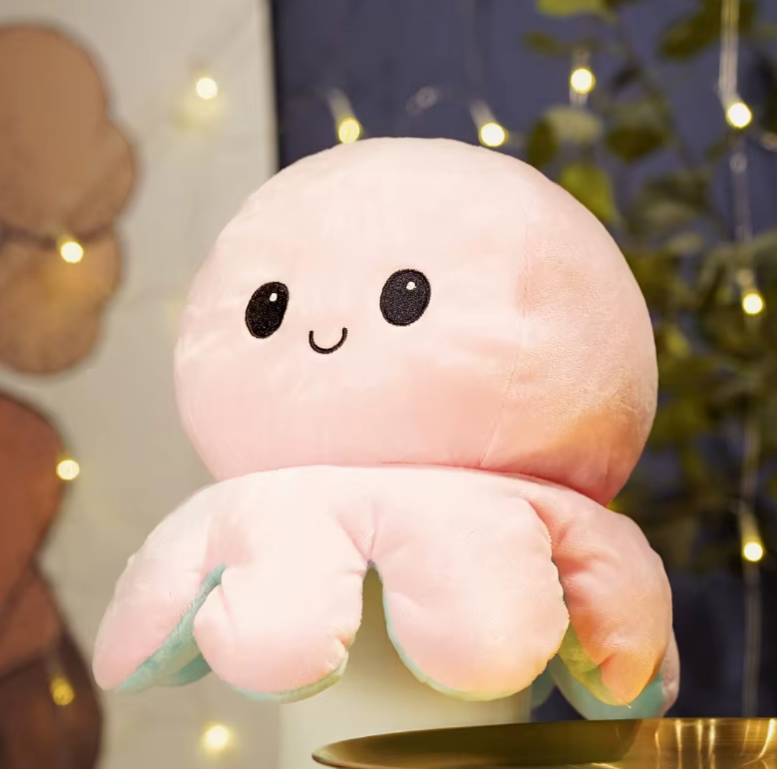 Reversible octopus plush